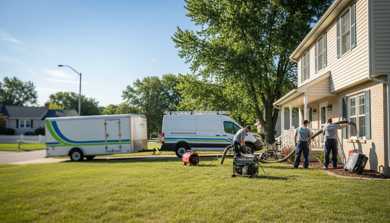 Flooded Basement Restoration And Cleanup With Repair in Comstock, WI near me